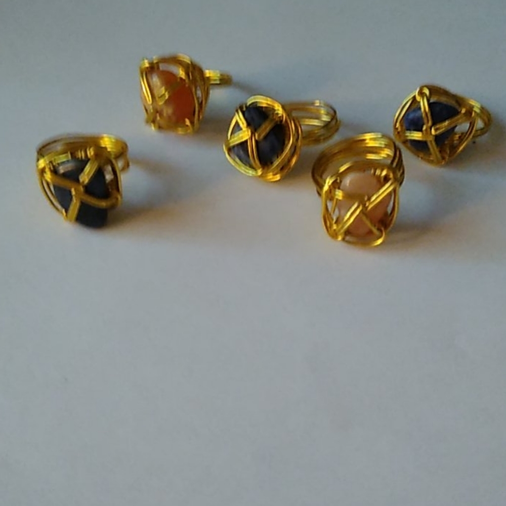 Handmade Gymstone Rings